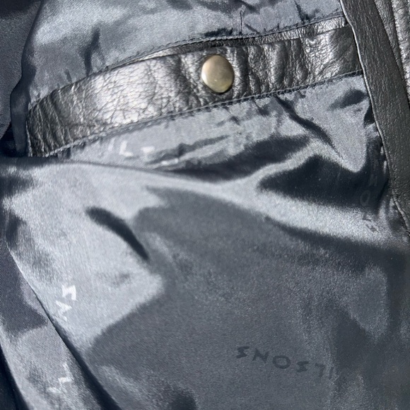 Wilson’s Black Leather Jacket, Sz L - Picture 10 of 11